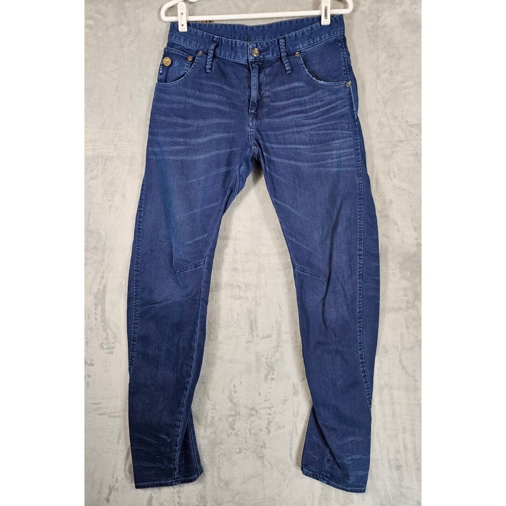 Mens G-Star Raw Denim Biker‎ Arc 3D GS01 Slim Fit Blue Jeans Size 30x30